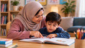 تمرین خواندن با کودک کلاس اول